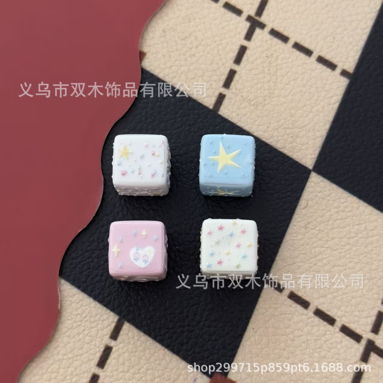 Phone Accessories Chain - 10pcs 14mm 인쇄 된 릴리프 무지개