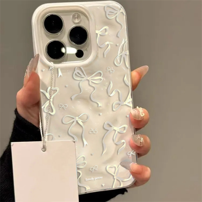 화이트 레드 리본 패턴 아이폰 11 12 13 14 1 - Phone Accessories Red 리뷰 및 가격