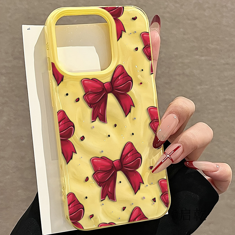 화이트 레드 리본 패턴 아이폰 11 12 13 14 1 - Phone Accessories Red 리뷰 및 가격