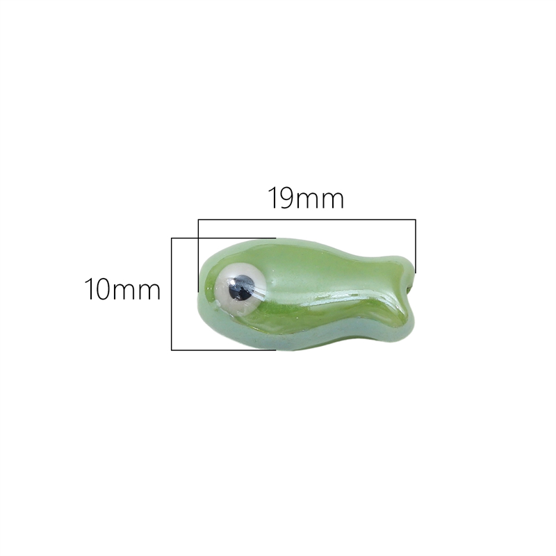 10Pcs 빈티지 물고기 세라믹 비즈 DIY 절묘한 팔 - Phone Accessories Chain 리뷰 및 가격