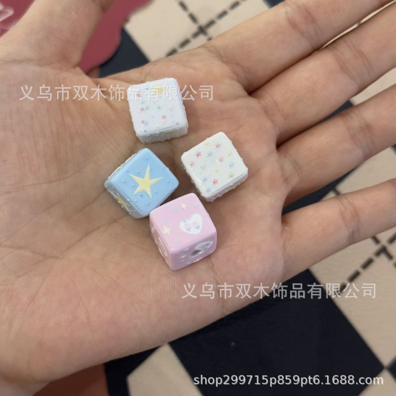 10pcs 14mm 인쇄 된 릴리프 무지개 색상 스타  - Phone Accessories Chain 리뷰 및 가격