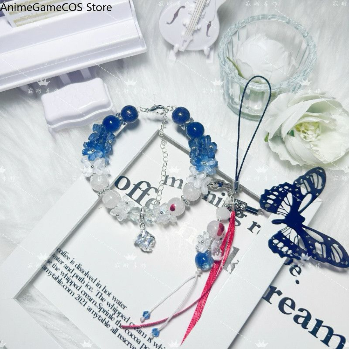 애니메이션 겐신 임팩트 알요샤 핸드메이드 팔찌 오리지널 - Phone Accessories Chain 리뷰 및 가격