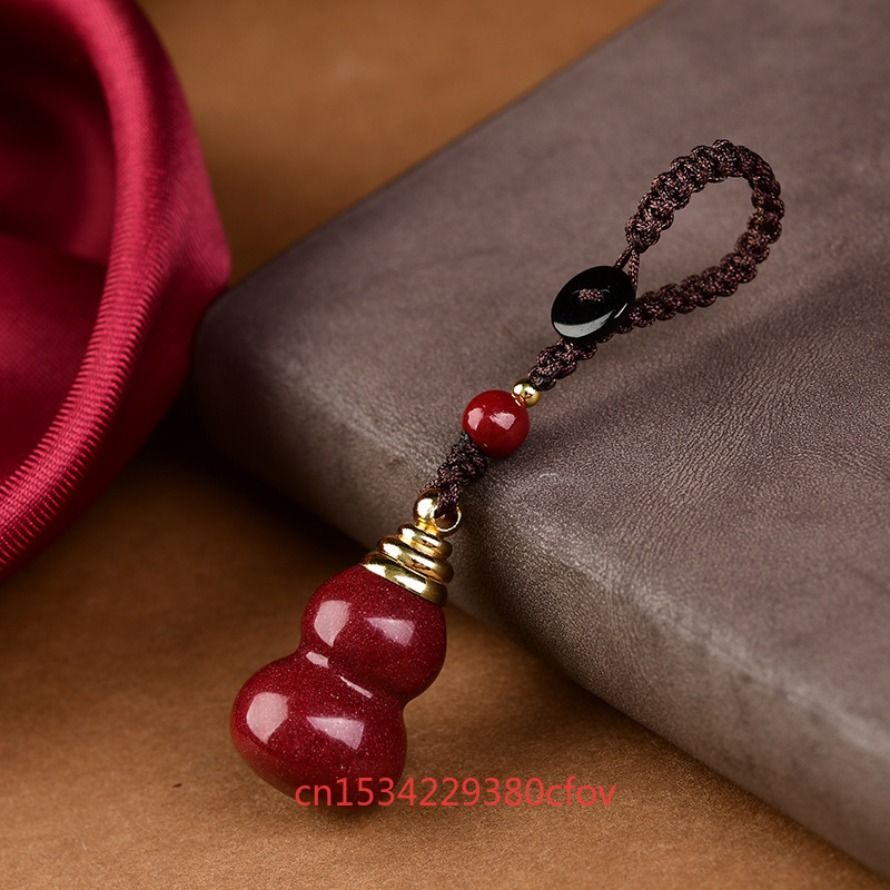 럭셔리 레드 시나바 조롱박 펜던트, 빈 병 목걸이, 키 - Phone Accessories Red 리뷰 및 가격