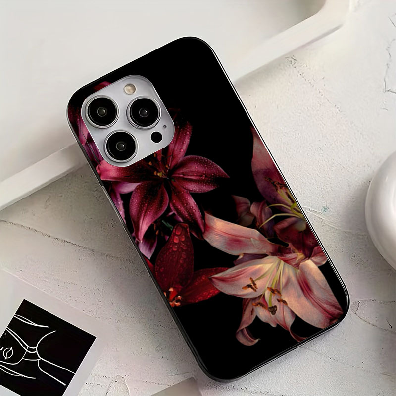 우아한 붉은 백합 꽃 아이폰 16E 16 15 14 1 - Phone Accessories Red 리뷰 및 가격