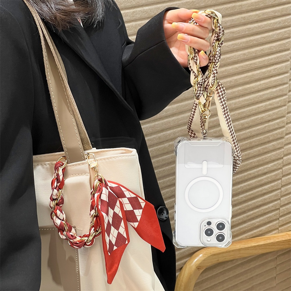 휴대폰 짧은 끈 범용 실크 스카프 손목 스트랩 로프 가 - Phone Accessories Chain 리뷰 및 가격