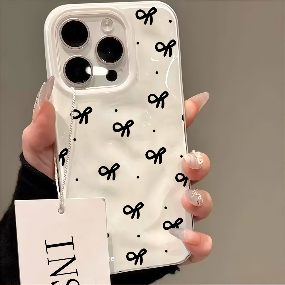 3D 물결무늬 레드 하트 프린트 아이폰 17 16 15 - Phone Accessories Red 리뷰 및 가격
