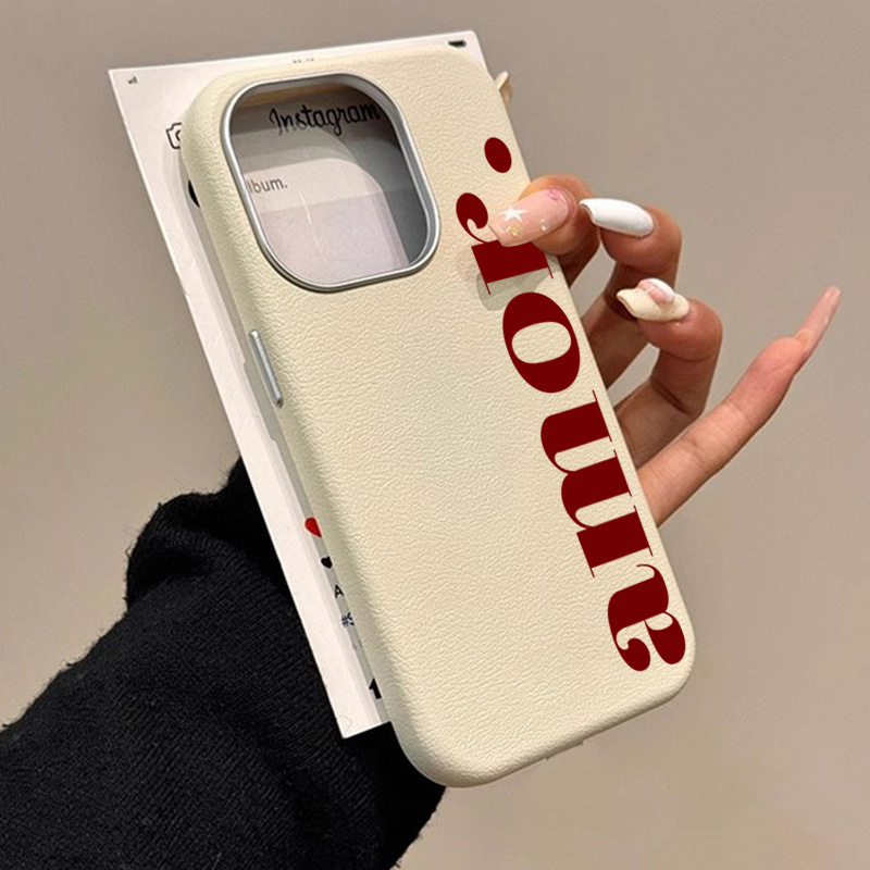 레드 아티스틱 레터 리치 패턴 폰 케이스 아이폰 17  - Phone Accessories Red 리뷰 및 가격
