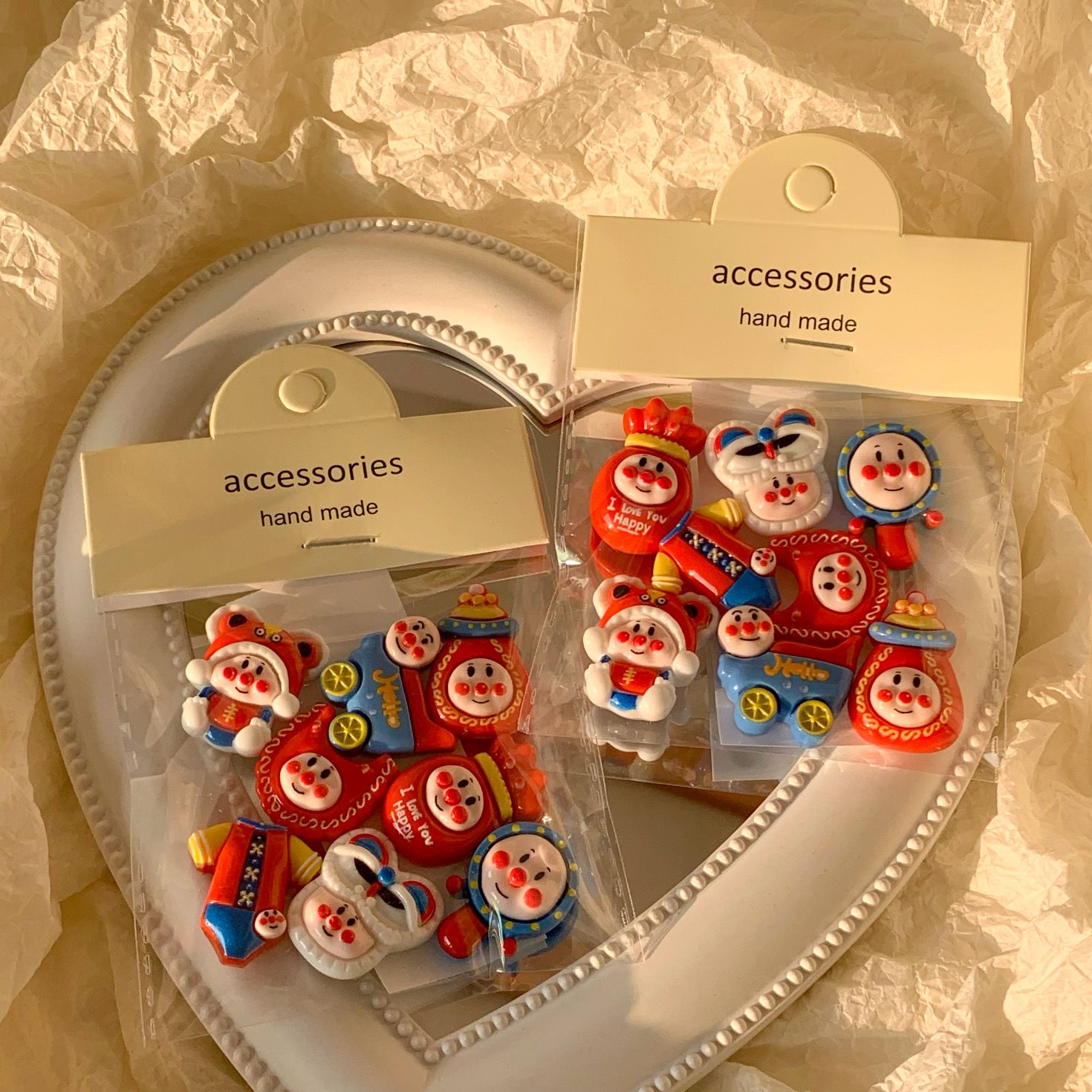 Anpanman 원활한 입체 스티커 귀여운 컵 스티커  - Phone Accessories Red 리뷰 및 가격