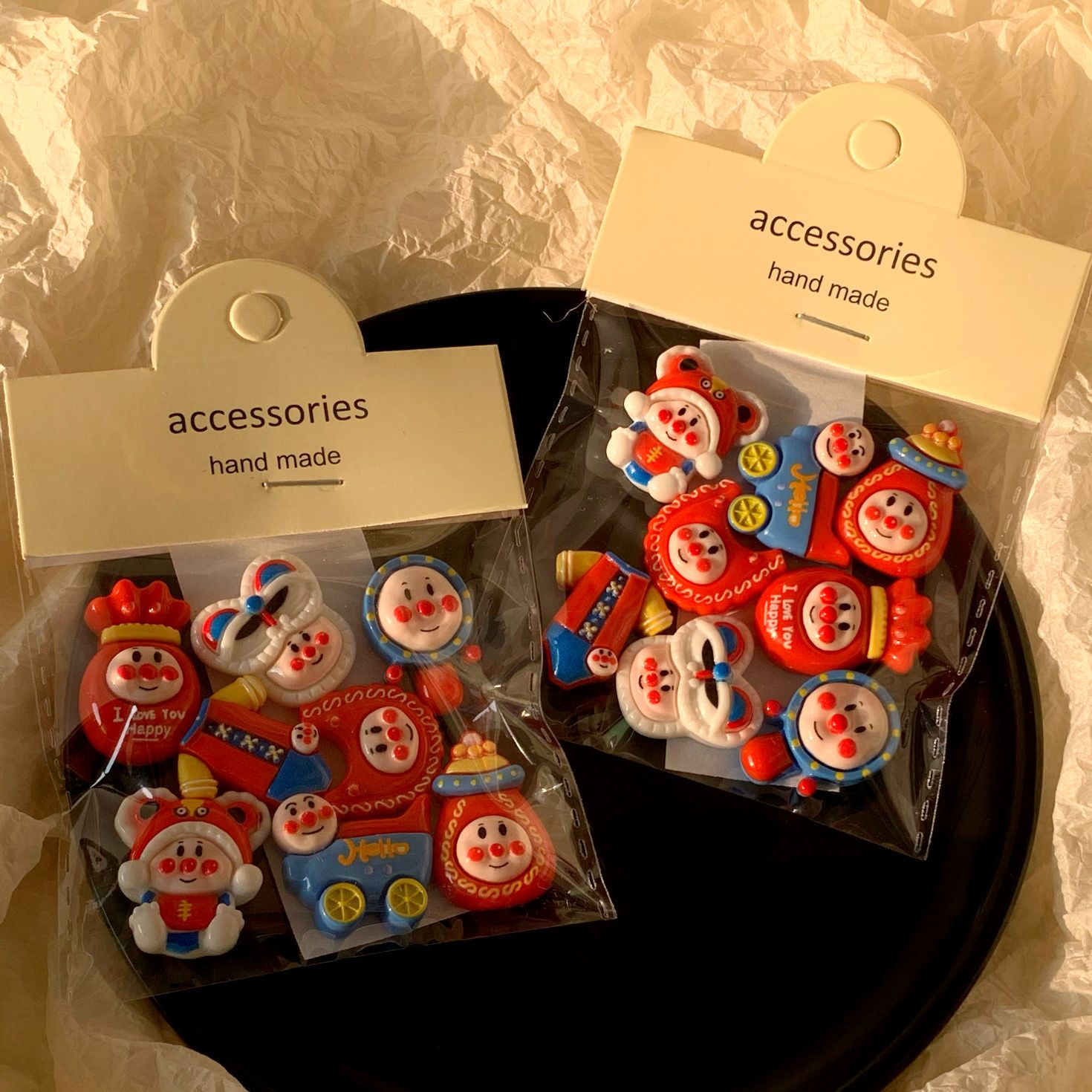 Anpanman 원활한 입체 스티커 귀여운 컵 스티커  - Phone Accessories Red 리뷰 및 가격