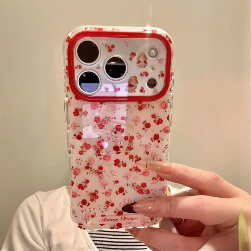 사랑스러운 만화 빨간 꽃무늬 아이폰 케이스 (아이폰 1 - Phone Accessories Red 리뷰 및 가격